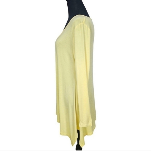 Soft Surroundings Petite Scoop Neck Blouse Sz Medium Viscose Long Sleeve Light - Picture 4 of 13